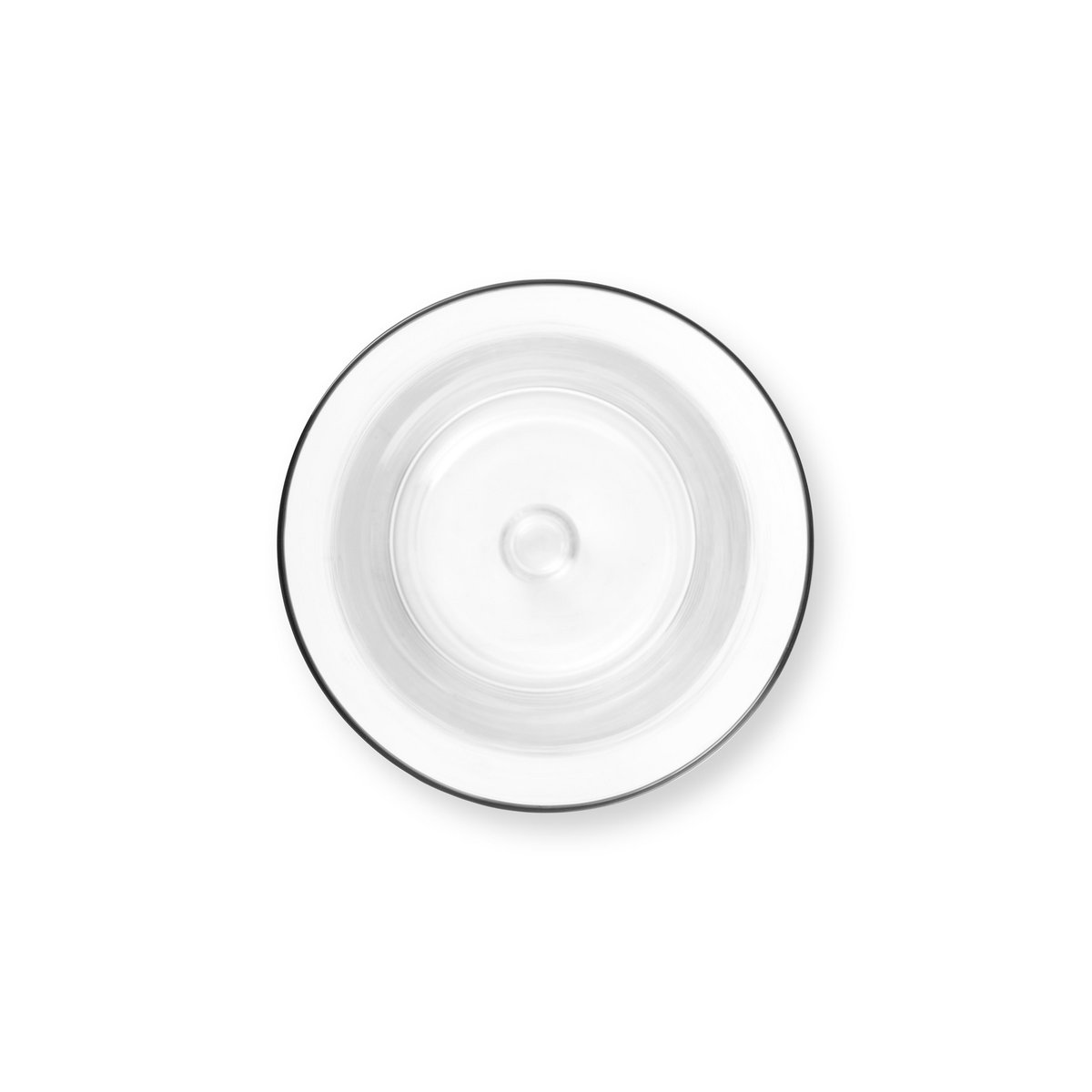 Candle Holder Glass Clear 13x25cm