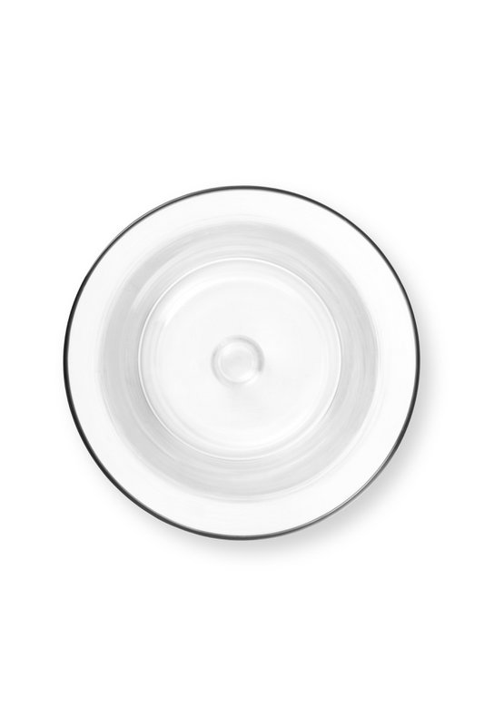 Candle Holder Glass Clear 13x25cm