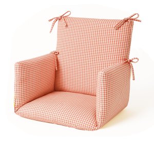 Gingham Organic Cotton High Chair Cushion