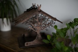 Vogelhäuschen, hängendes Vogelhäuschen aus Holz