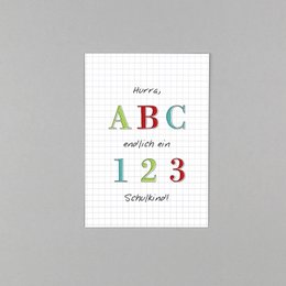 Postkarte Einschulung Henri