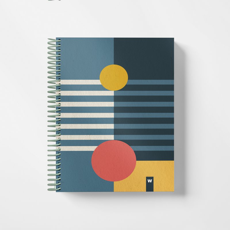 A6 Pocket Farverige Spiral Notesbøger | Linje