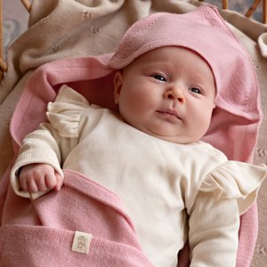 Merino Babydecken Pink