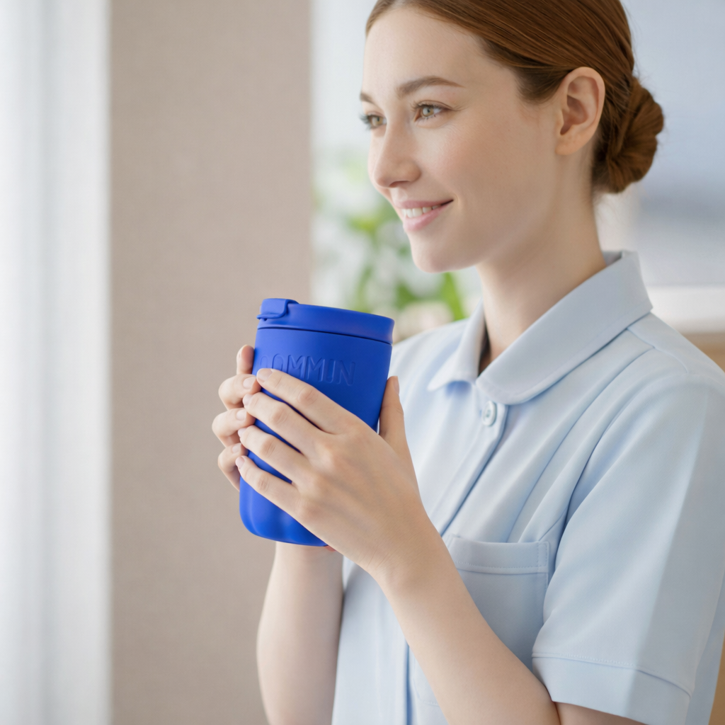 THE BLUE STRIKE | Insulated Travel Mug | Cobalt Blue