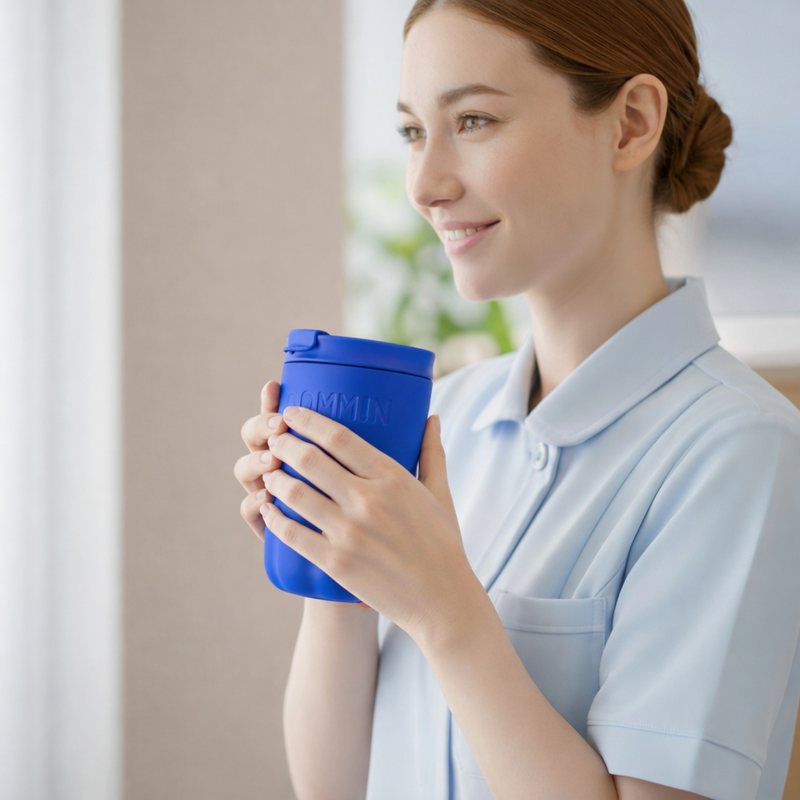THE BLUE STRIKE | Insulated Travel Mug | Cobalt Blue