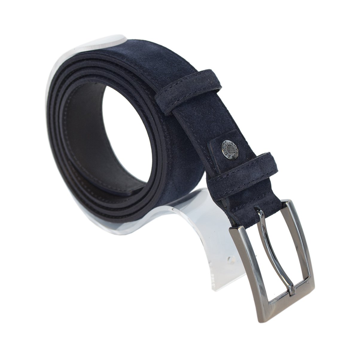 Suede Belt Men Light Brown - Suede Belt Women Light Brown - 3.5 cm Wide