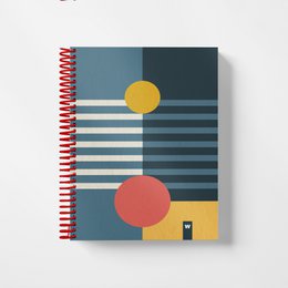 A6 Pocket Farverige Spiral Notesbøger | Linje