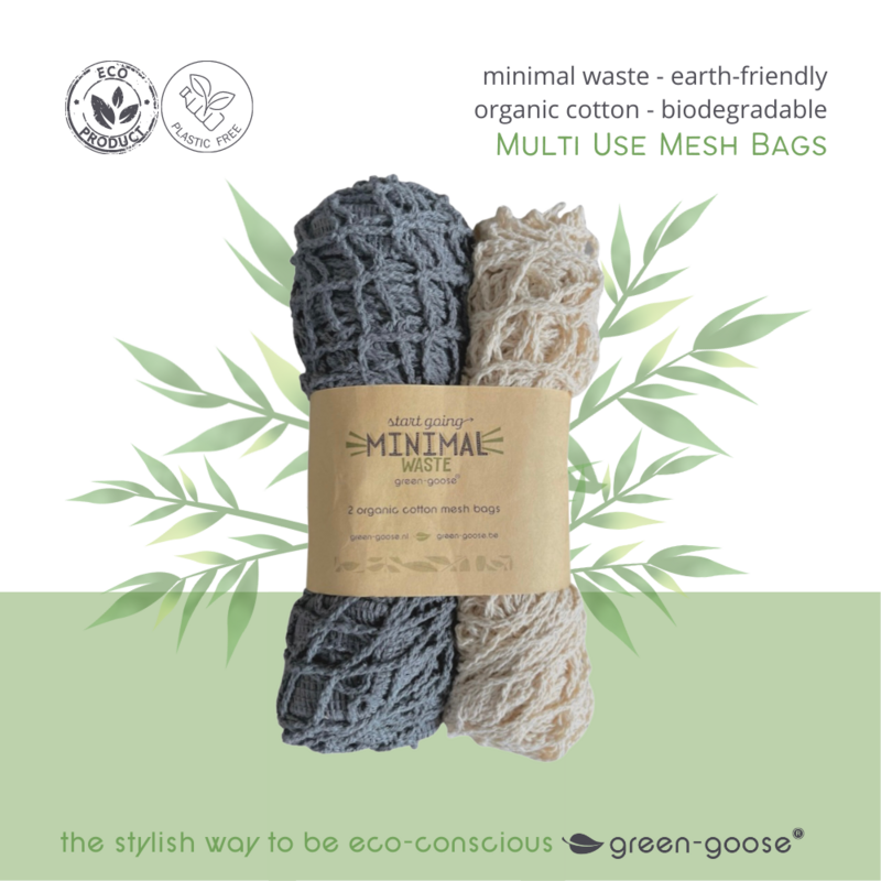 green-goose Sac Shopping Sac Filet - 2 Pièces