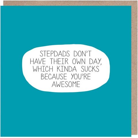 Stepdad You're Awesome Father's Day Card 