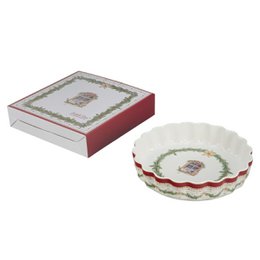 Porcelain baking dish Happy Holidays 24,5x5,5 cm