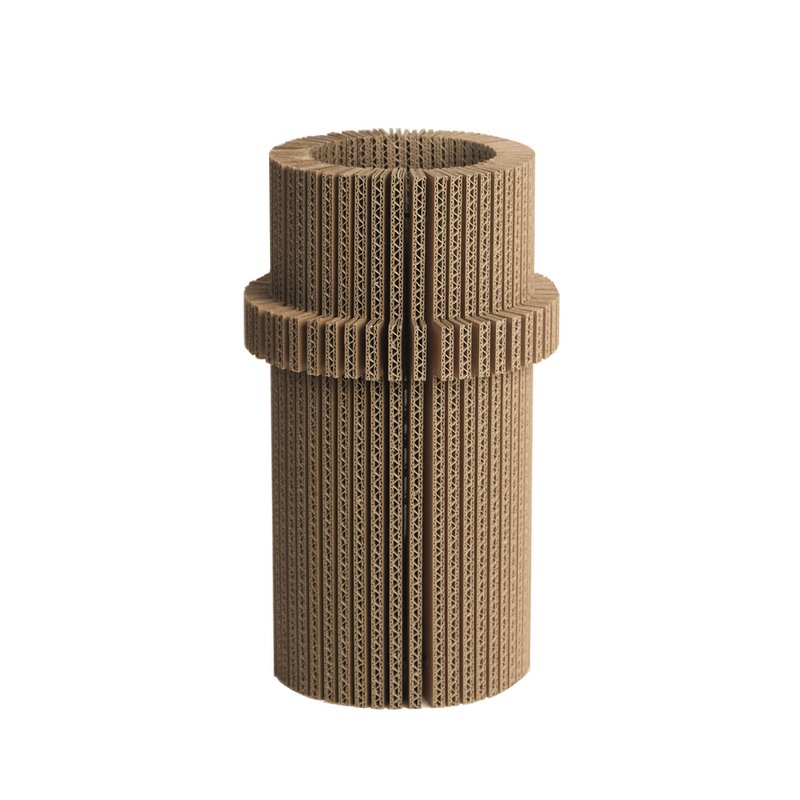 Sammenfoldelig papvase - cylinder