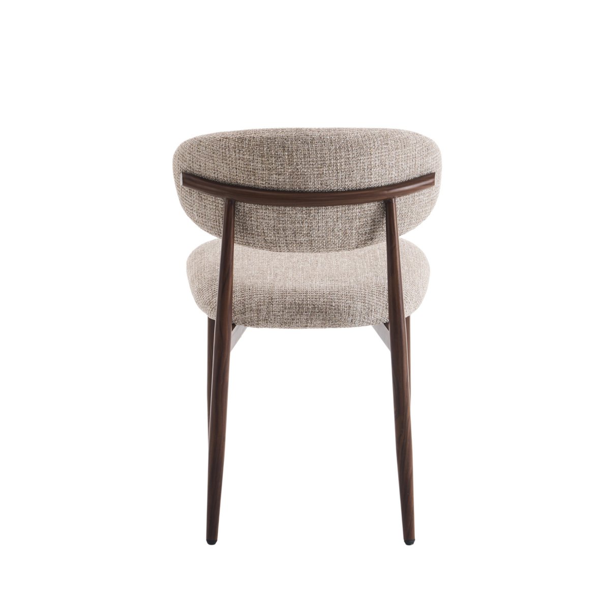 Dining room chair Celia Taupe Walnut Santi