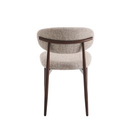 Dining room chair Celia Taupe Walnut Santi