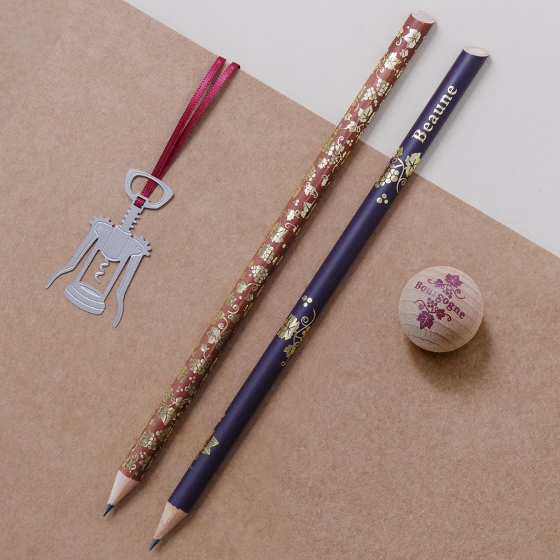 Display full of 120 magnetic pencils - grapes and grape varieties + free display