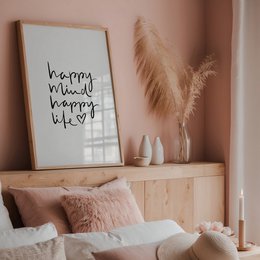 Poster: Happy mind happy life