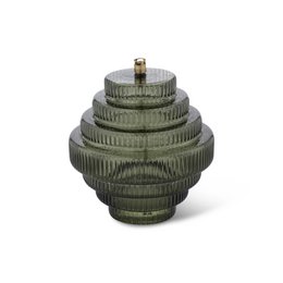 Olielamp Twin green brass L