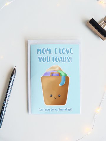 Mama ich liebe dich Lasten | Muttertagskarte | Lustige Grußkarte