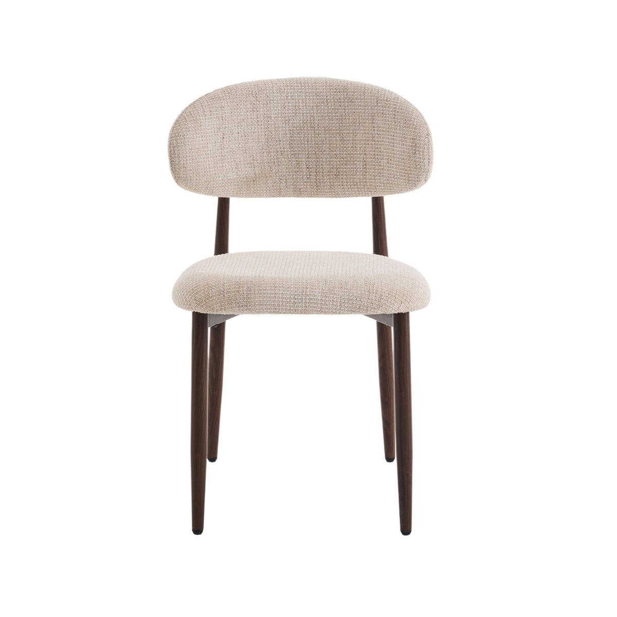 Dining room chair Celia Beige Walnut Santi
