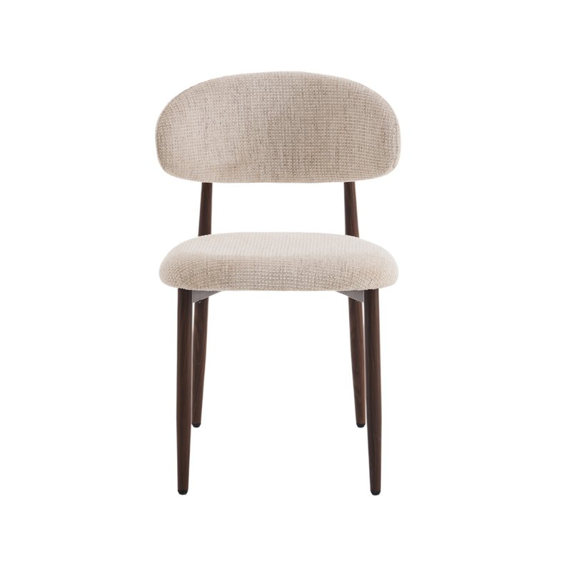 Dining room chair Celia Beige Walnut Santi