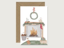 Julekort "hyggejuletid" - foldekort jul | advent | Illustration | Akvarel | Akvarel || HJERTE & PAPIR