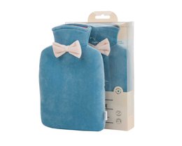 JOT ACQUA CALDA CON COPERCHIO IN VELLUTO - 1L - BLU ACCIAIO