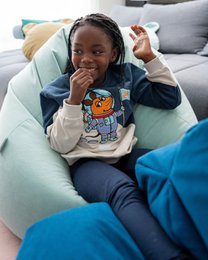 koaa – Die Maus « Space » – Pull marine/gris