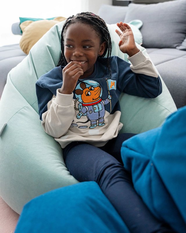koaa – Die Maus « Space » – Pull marine/gris