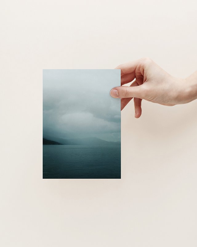 Carte postale Lac dans le brouillard (PK_069)