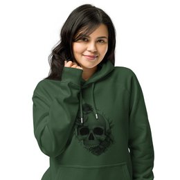 Sweat à capuche raglan biologique unisexe Roses