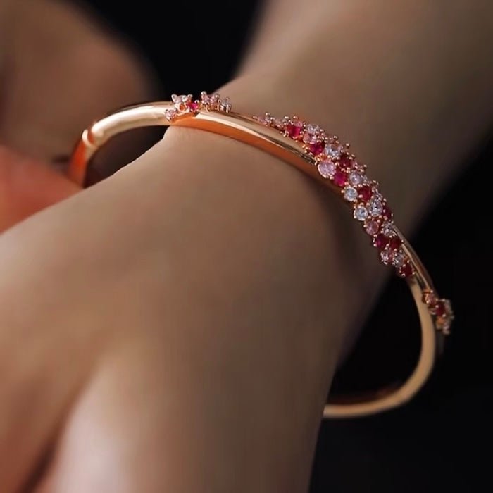 Peach Blossom Sparkle Bangle