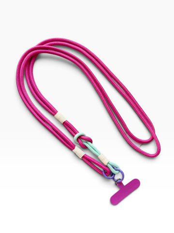 Long cell phone chain 'LINA' - berry