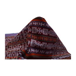 Baluch Soumak Aubergine Vintage Vloerkleed