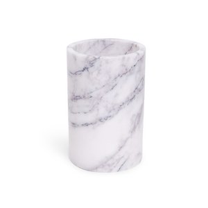 Marble vase/wine cooler white Ø12x18cm