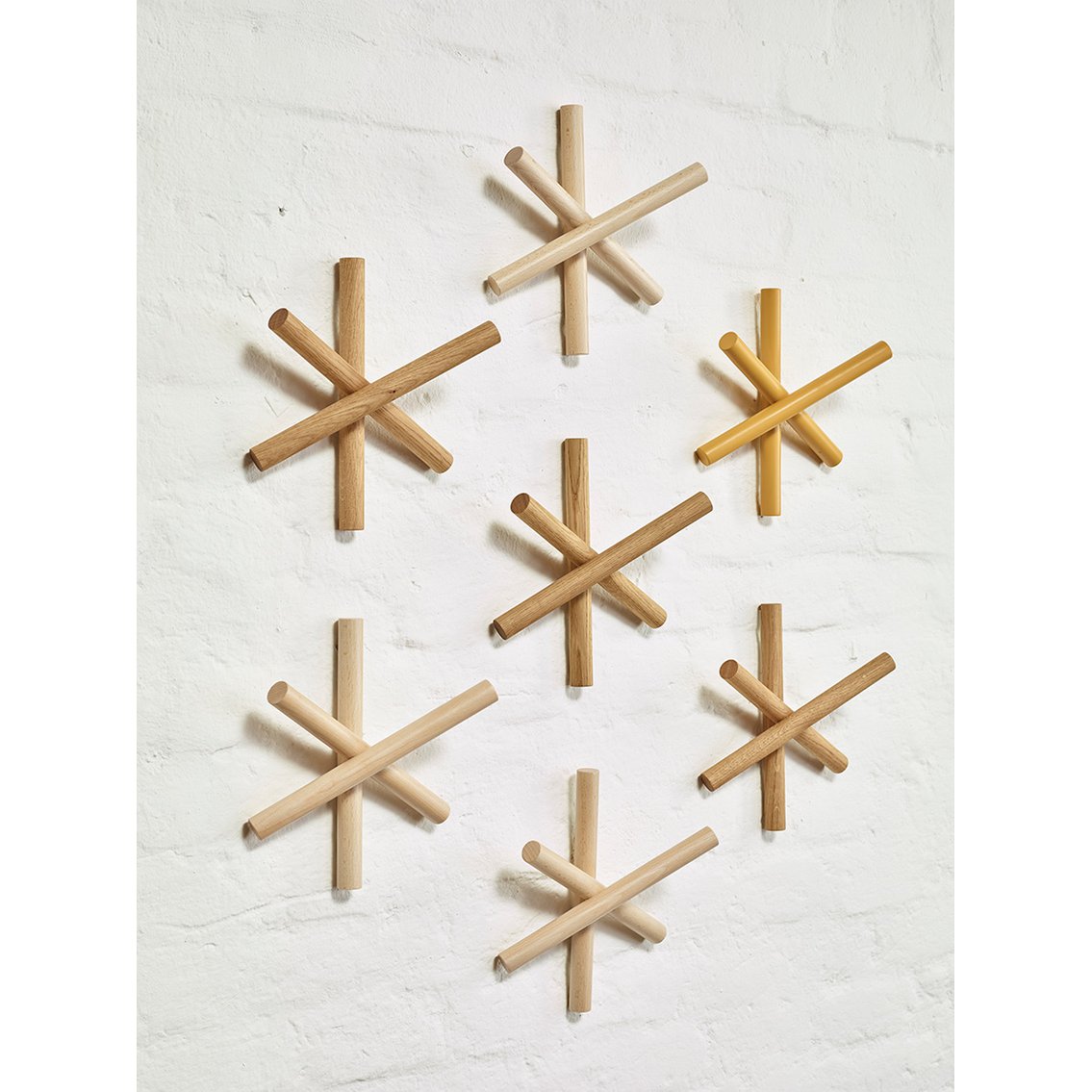 Perchero de troncos - Nougat