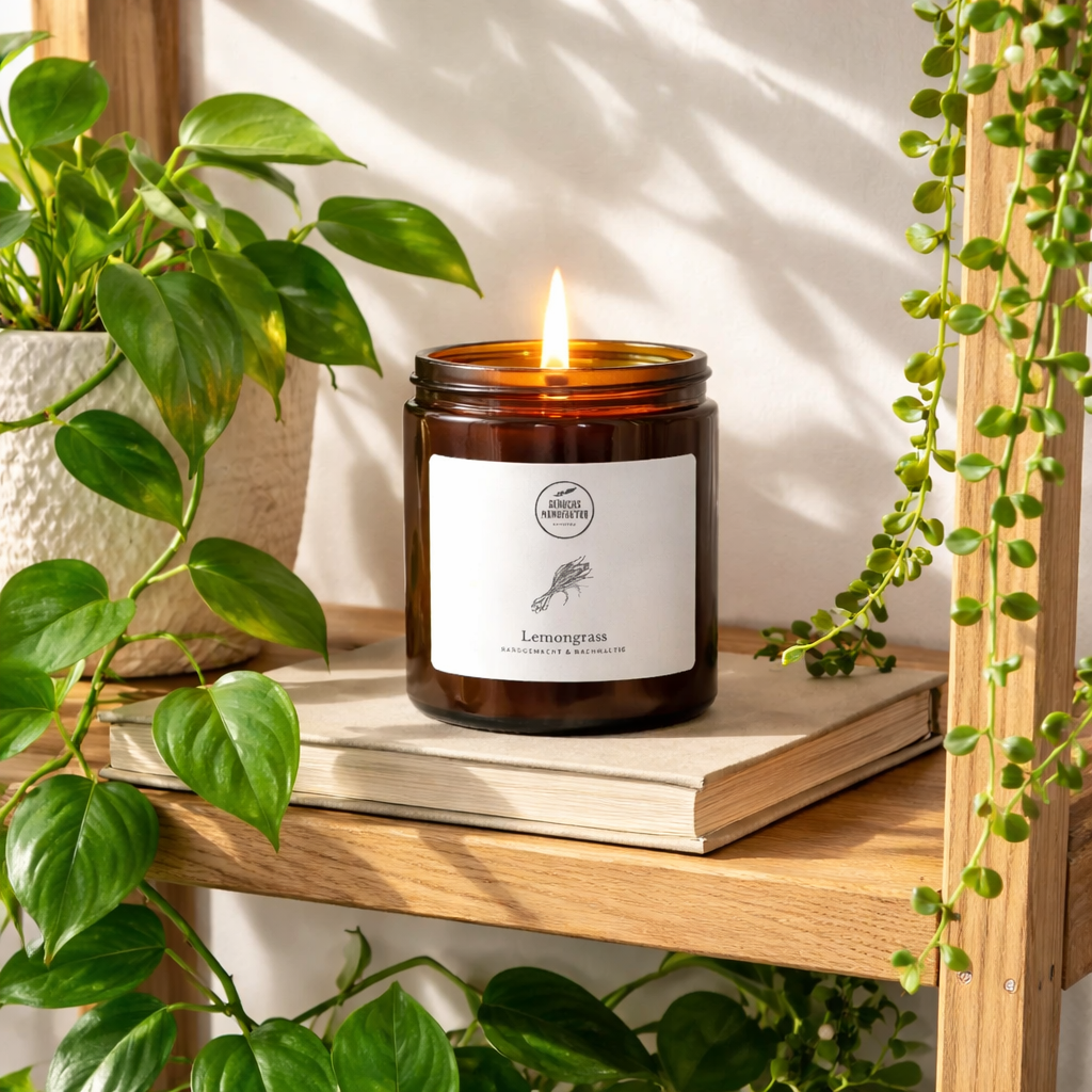 Fragrance candle "Lemongrass" - refreshing & vitalizing