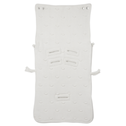 Footmuff Knots velvet Offwhite
