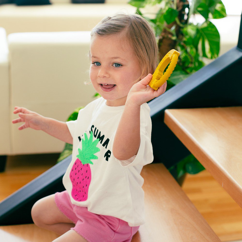 Silicone Teether - Ochère Jaune