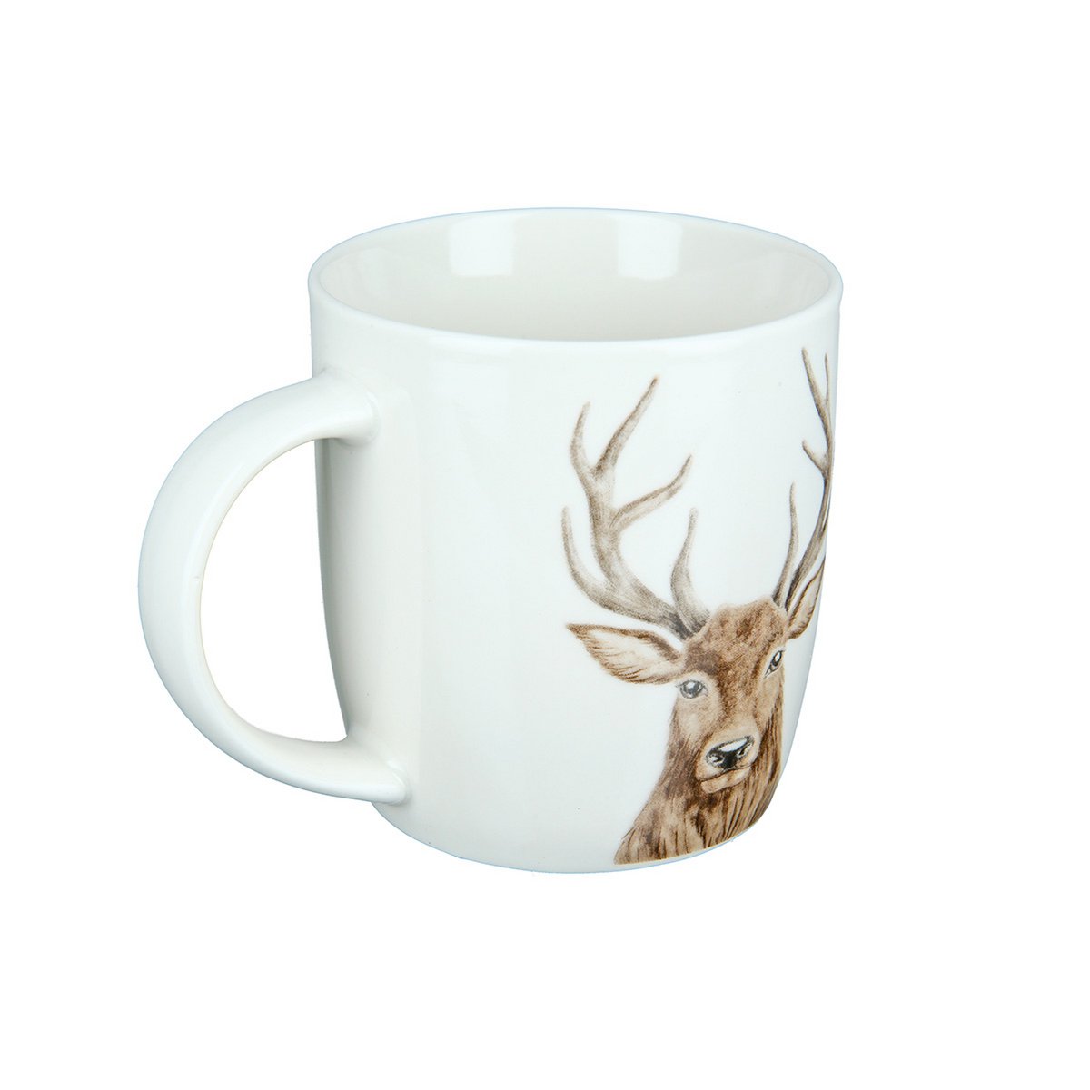 Porzell Tasse mit Hirschkopf VE 6