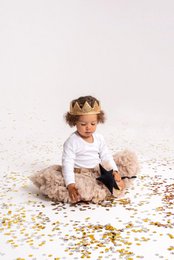 Couronne de conte de fées "Paillettes d'or"