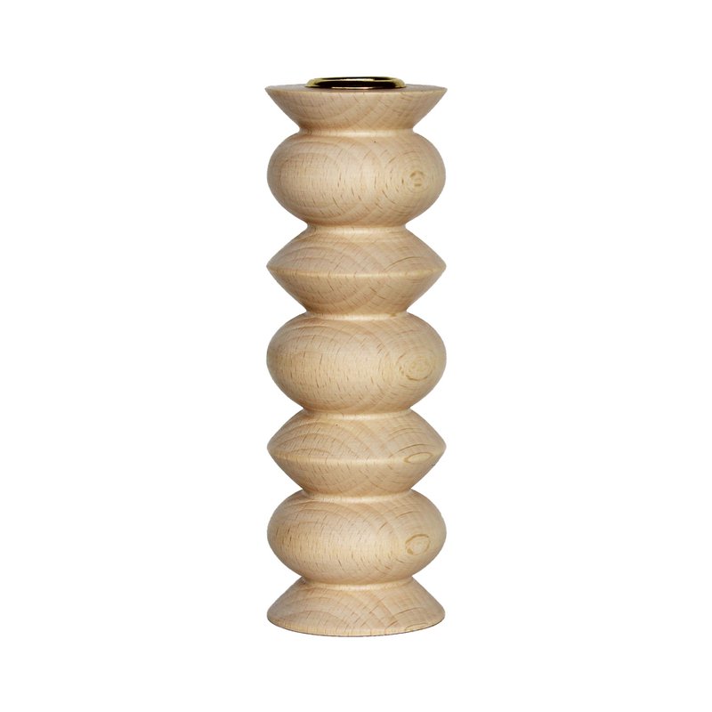 Totem Wooden Candle Holder - Tall Nº 5