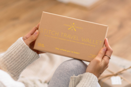 Stitch Travel Wallet - Mint