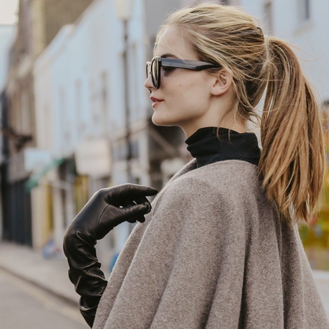 Élodie | Long Gant En Cuir