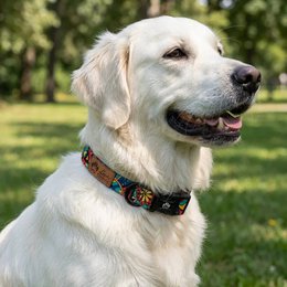 Mandala dog necklace