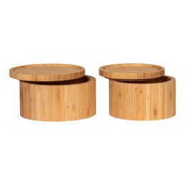 Chefalu Storage Box - Storage Box, bamboo, natural, set of 2