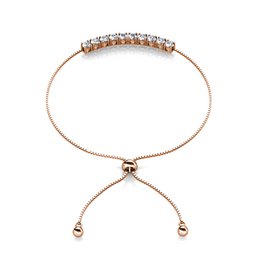 Pulsera Crystal Mia - Oro rosa y cristal