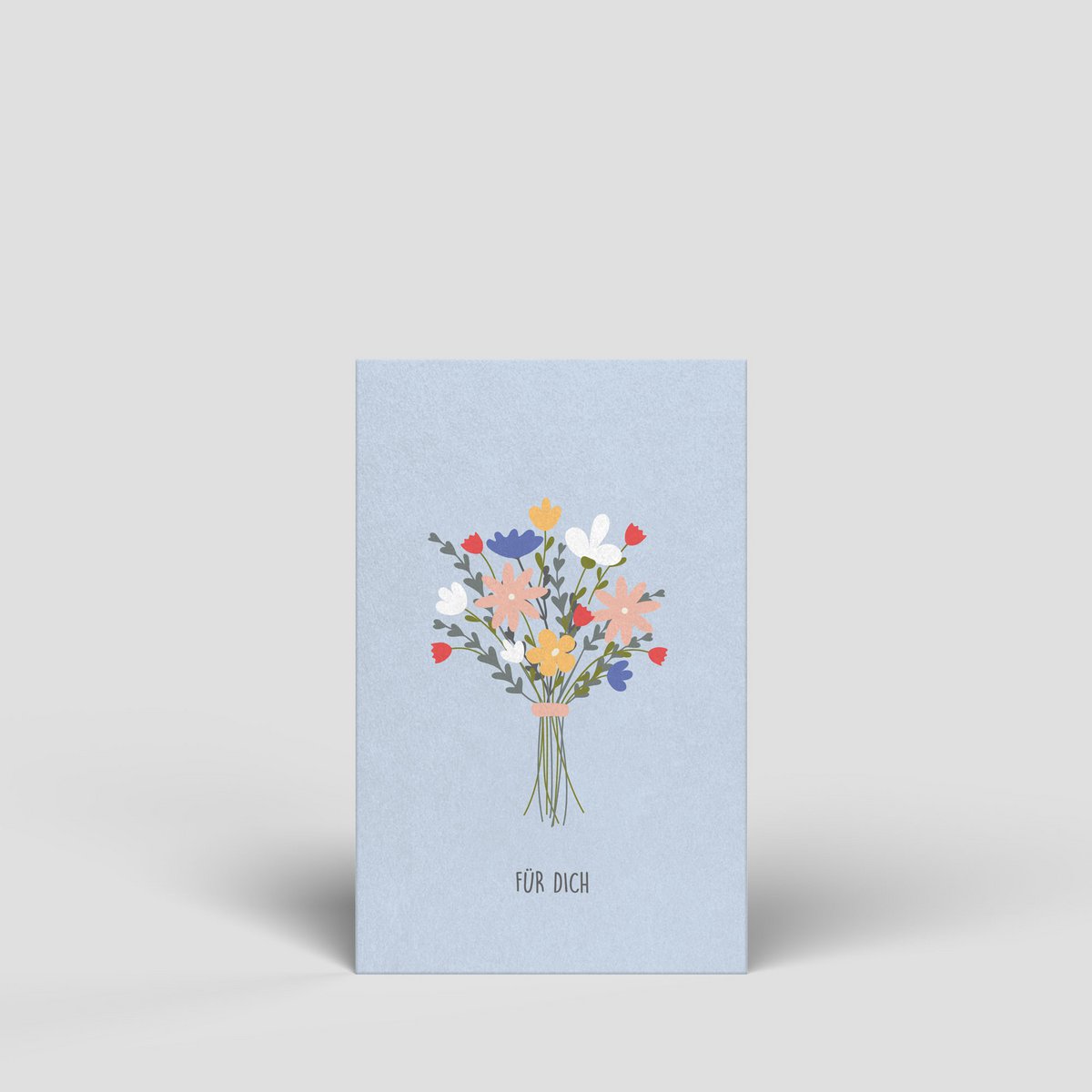 Carte midi - bouquet de fleurs - N°133