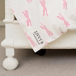 Roze Cheetah-beddengoedsets