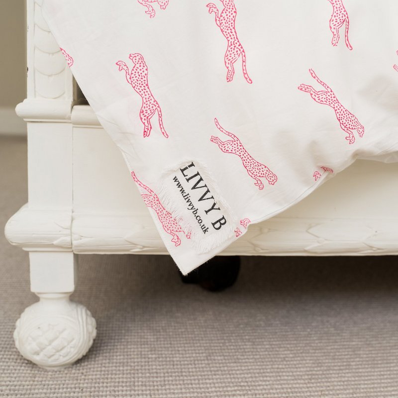 Roze Cheetah-beddengoedsets