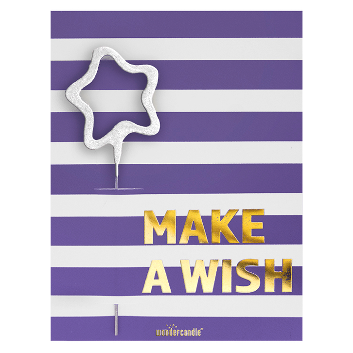 Make a Wish Stripes Mini Wondercard