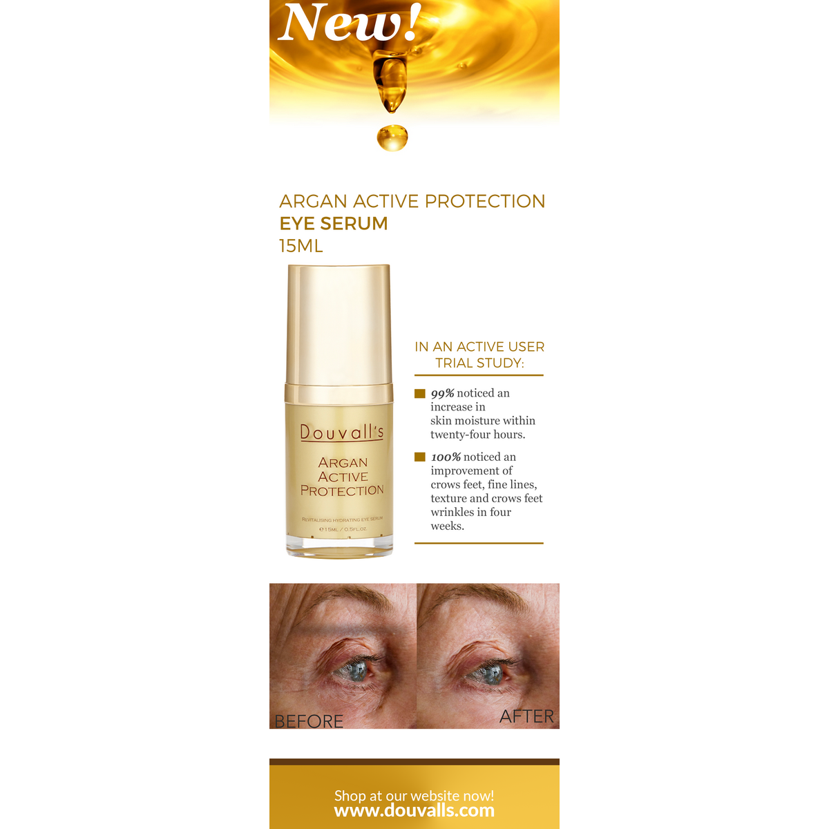 Argan Active Protection Eye Serum 15ml